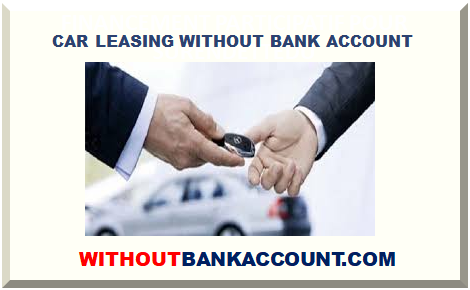 CAR LEASING WITHOUT BANK ACCOUNT
