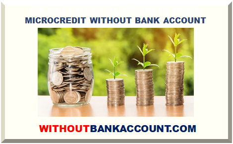 MICROCREDIT WITHOUT BANK ACCOUNT